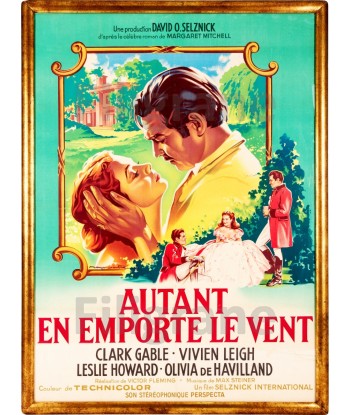 CINéMA AUTANT en EMPORTE le VENT Rteh-POSTER/REPRODUCTION d1 AFFICHE VINTAGE livraison gratuite