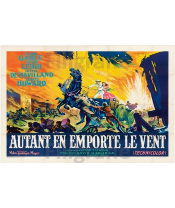 CINéMA AUTANT en EMPORTE le VENT Rtwd-POSTER/REPRODUCTION d1 AFFICHE VINTAGE acheter