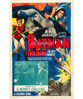 CINéMA BATMAN WIZARD'S CHALLENGE Ruep-POSTER/REPRODUCTION d1 AFFICHE VINTAGE En savoir plus