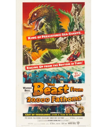 CINéMA BEAST from 20 000 FATHOMS Rrhu-POSTER/REPRODUCTION d1 AFFICHE VINTAGE Jusqu'à 80% De Réduction