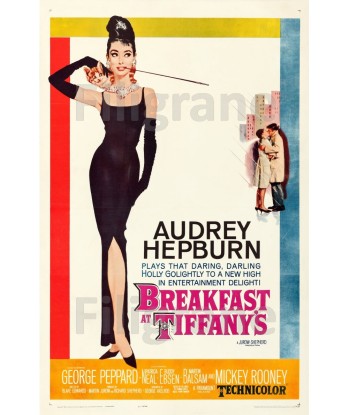 CINéMA BREAKFAST at TIFFANY'S  Rckb-POSTER/REPRODUCTION d1 AFFICHE VINTAGE de technologie