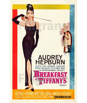 CINéMA BREAKFAST at TIFFANY'S  Rqlg-POSTER/REPRODUCTION d1 AFFICHE VINTAGE En savoir plus