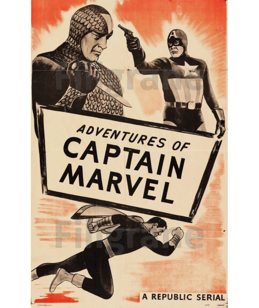 CINéMA CAPTAIN MARVEL  Reij-POSTER/REPRODUCTION d1 AFFICHE VINTAGE Les magasins à Paris et en Île-de-France