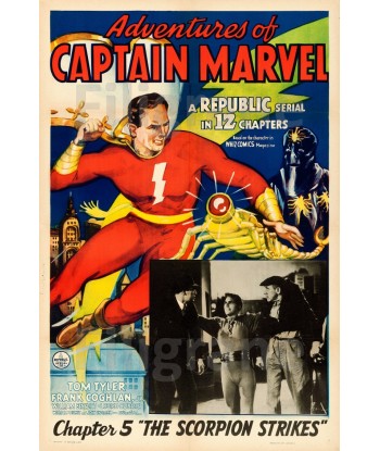 CINéMA CAPTAIN MARVEL SCORPION  Rjzy-POSTER/REPRODUCTION d1 AFFICHE VINTAGE Les magasins à Paris