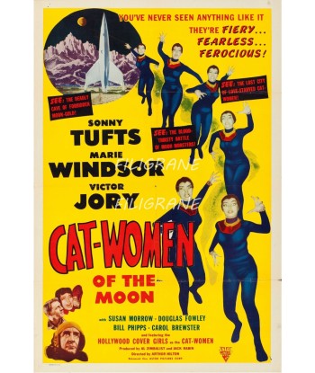 CINéMA CAT WOMEN of the MOON Rtdw-POSTER/REPRODUCTION d1 AFFICHE VINTAGE Venez acheter