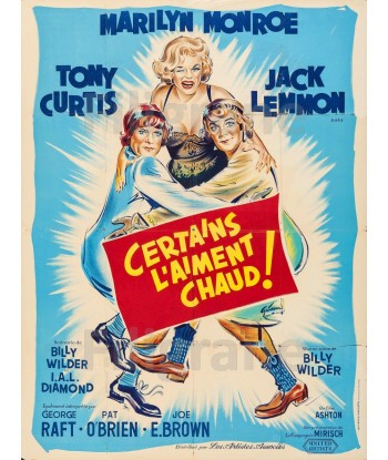 CINéMA CERTAINS L'AIMENT CHAUD  Rrgl-POSTER/REPRODUCTION d1 AFFICHE VINTAGE sur le site 