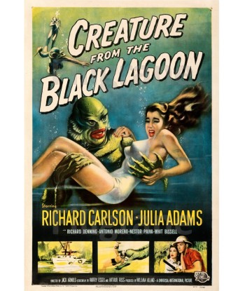 CINéMA CREATURE from BLACK LAGOON Rbiq-POSTER/REPRODUCTION d1 AFFICHE VINTAGE pas cheres