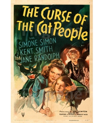 CINéMA CURSE of the CAT PEOPLE Rhpa-POSTER/REPRODUCTION d1 AFFICHE VINTAGE de votre