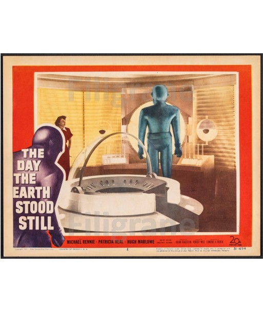 CINéMA DAY THE EARTH STOOD STILL Reah-POSTER/REPRODUCTION d1 AFFICHE VINTAGE commande en ligne