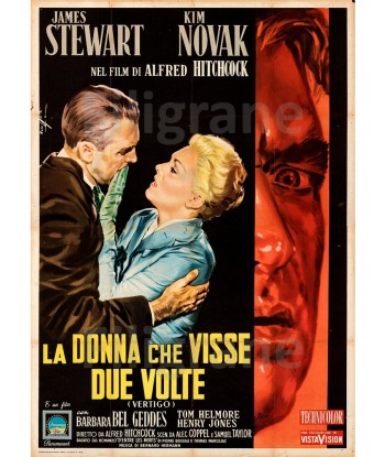 CINéMA DONNA che VISSE DUE VOLTE Rngl-POSTER/REPRODUCTION d1 AFFICHE VINTAGE français