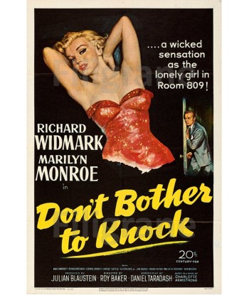 CINéMA DON'T BOTHER to KNOCK Rxvn-POSTER/REPRODUCTION d1 AFFICHE VINTAGE Les magasins à Paris