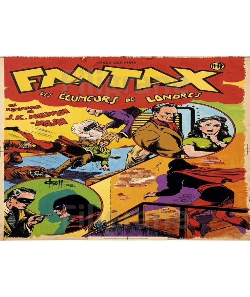 CINéMA FANTAX  Rwao-POSTER/REPRODUCTION d1 AFFICHE VINTAGE basket pas cher