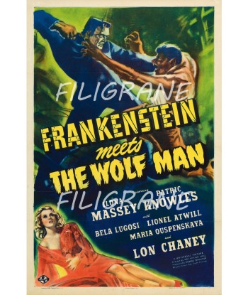 CINéMA FRANKENSTEIN THE WOLF MAN Rotg-POSTER/REPRODUCTION d1 AFFICHE VINTAGE Découvrez la collection