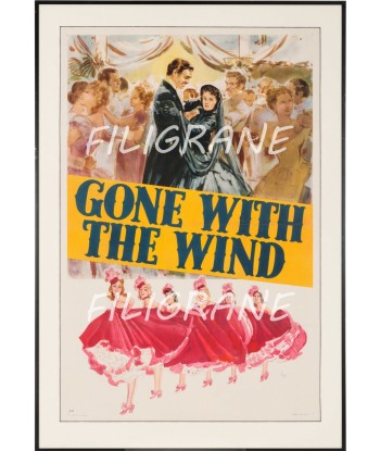 CINéMA GONE WITH the WIND Rbaf-POSTER/REPRODUCTION d1 AFFICHE VINTAGE français