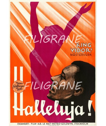 CINéMA HALLELUJA Rsgc-POSTER/REPRODUCTION d1 AFFICHE VINTAGE de la marque