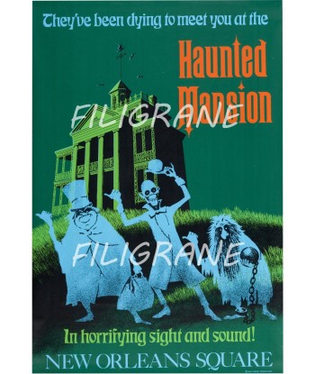 CINéMA HAUNTED MANSION  Rfep-POSTER/REPRODUCTION d1 AFFICHE VINTAGE basket pas cher