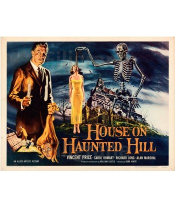 CINéMA HOUSE ON HAUNTED HILL Rmgz-POSTER/REPRODUCTION d1 AFFICHE VINTAGE Venez découvrir notre 