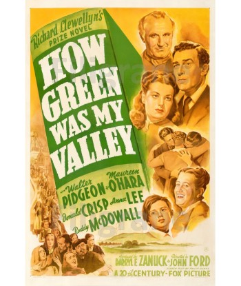 CINéMA HOW GREEN WAS MY VALLEY Rilp-POSTER/REPRODUCTION d1 AFFICHE VINTAGE de la marque