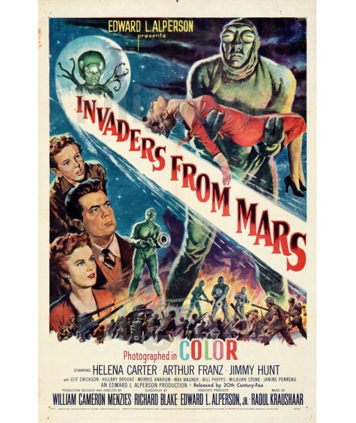 CINéMA INVADERS from MARS Rmhh-POSTER/REPRODUCTION d1 AFFICHE VINTAGE de votre