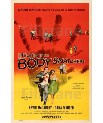 CINéMA INVASION BODY SNATCHERS Rfok-POSTER/REPRODUCTION d1 AFFICHE VINTAGE pas cher 