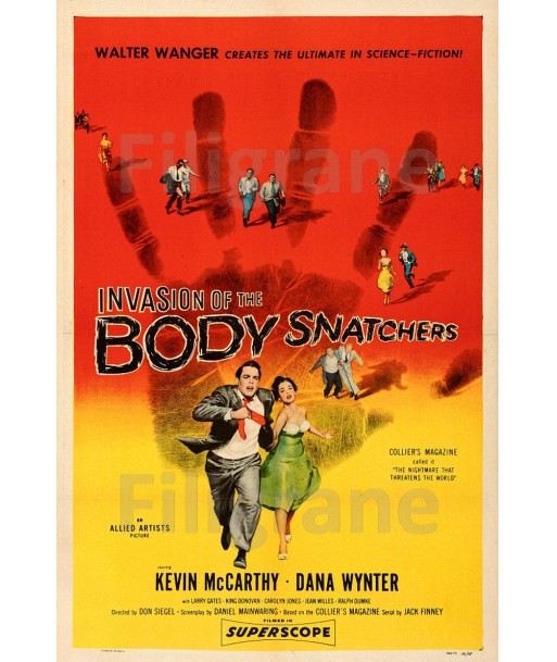 CINéMA INVASION BODY SNATCHERS Rhki-POSTER/REPRODUCTION d1 AFFICHE VINTAGE pas cher 