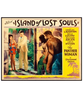 CINéMA ISLAND of LOST SOULS Ryei-POSTER/REPRODUCTION d1 AFFICHE VINTAGE le des métaux précieux