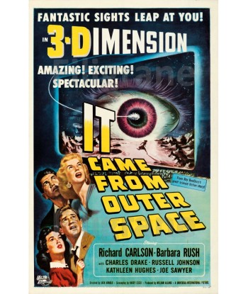 CINéMA IT CAME from OUTER SPACE Rjwg-POSTER/REPRODUCTION d1 AFFICHE VINTAGE 50-70% off 