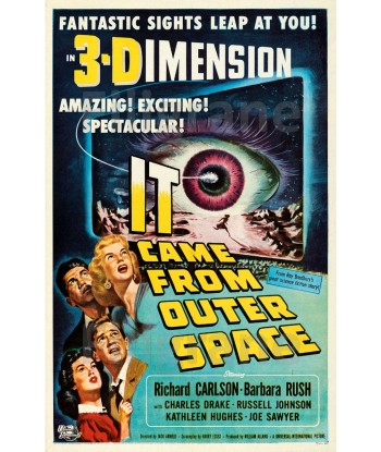 CINéMA IT CAME FROM OUTER SPACE Rsio-POSTER/REPRODUCTION d1 AFFICHE VINTAGE Voir les baskets