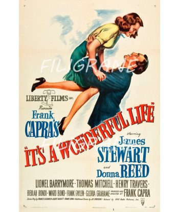 CINéMA IT'S A WONDERFUL LIFE Rnou-POSTER/REPRODUCTION d1 AFFICHE VINTAGE acheter