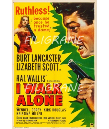 CINéMA I WALK ALONE Rdej-POSTER/REPRODUCTION d1 AFFICHE VINTAGE prix