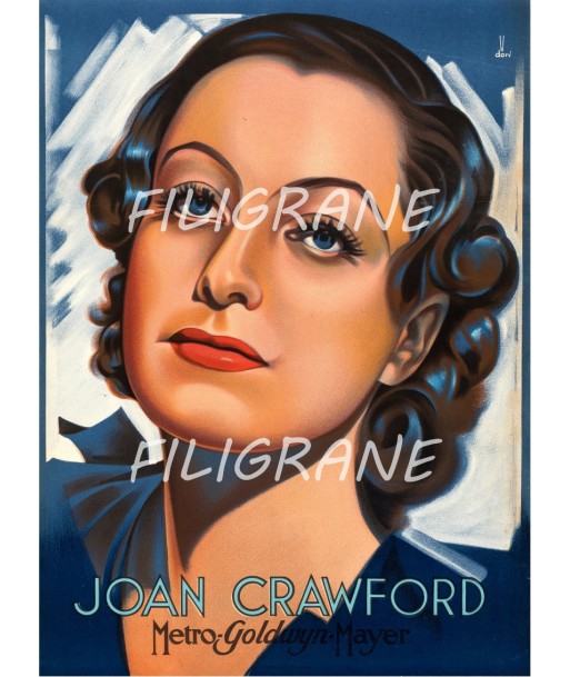 CINéMA Joan CRAWFORD ACTRICE Reai-POSTER/REPRODUCTION d1 AFFICHE VINTAGE Livraison rapide