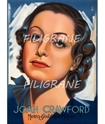 CINéMA Joan CRAWFORD ACTRICE Rtdx-POSTER/REPRODUCTION d1 AFFICHE VINTAGE Amélioration de cerveau avec