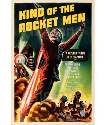 CINéMA KING of the ROCKET MEN Rrpj-POSTER/REPRODUCTION d1 AFFICHE VINTAGE Découvrez la collection