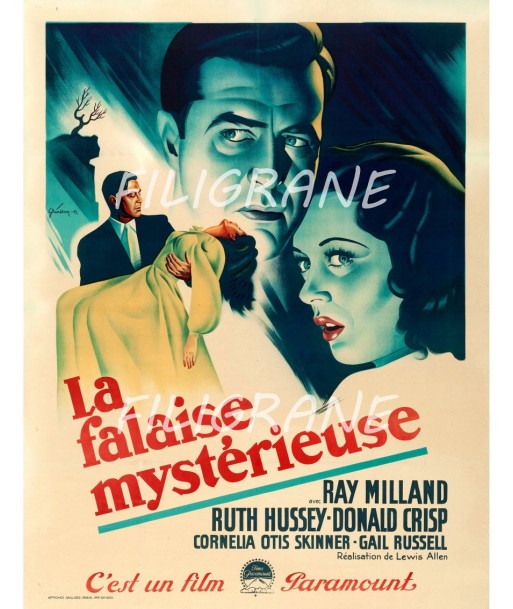 CINéMA LA FALAISE MYSTéRIEUSE  Rhtp-POSTER/REPRODUCTION d1 AFFICHE VINTAGE soldes