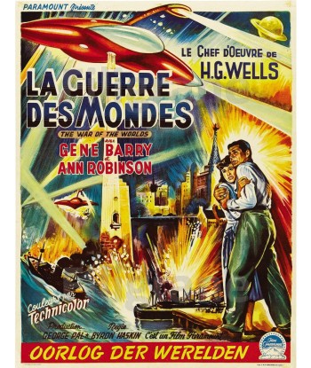 CINéMA LA GUERRE des MONDES Rxzk-POSTER/REPRODUCTION d1 AFFICHE VINTAGE pas chere