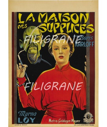 CINéMA LA MAISON des SUPPLICES  Rsgp-POSTER/REPRODUCTION d1 AFFICHE VINTAGE acheter en ligne