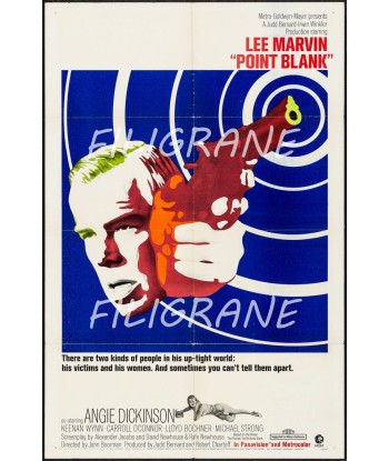 CINéMA LEE MARVIN POINT BLANK Rfdh-POSTER/REPRODUCTION d1 AFFICHE VINTAGE Vous souhaitez 