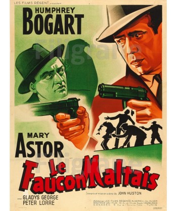 CINéMA LE FAUCON MALTAIS Rlml-POSTER/REPRODUCTION d1 AFFICHE VINTAGE le des métaux précieux