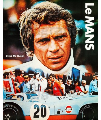 CINéMA LE MANS STEVE Mc QUEEN Rrlc-POSTER/REPRODUCTION d1 AFFICHE VINTAGE en ligne