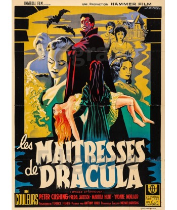 CINéMA LES MAITRESSES de DRACULA Rrbx-POSTER/REPRODUCTION d1 AFFICHE VINTAGE d'Europe débarque