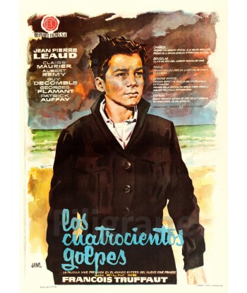 CINéMA LES QUATRE CENTS COUPS  Rxox-POSTER/REPRODUCTION d1 AFFICHE VINTAGE en linge