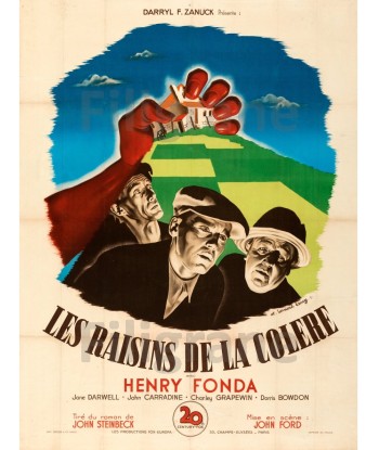 CINéMA LES RAISINS de la COLèRE Rhio-POSTER/REPRODUCTION d1 AFFICHE VINTAGE la colonne vertébrale