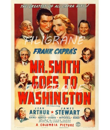 CINéMA Mr SMITH GOES WASHINGTON Rclq-POSTER/REPRODUCTION d1 AFFICHE VINTAGE de technologie