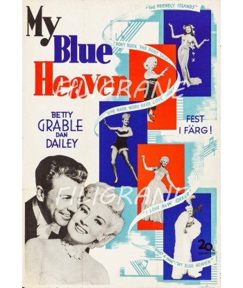 CINéMA MY BLUE HEAVEN Rlno-POSTER/REPRODUCTION d1 AFFICHE VINTAGE JUSQU'A -70%! 