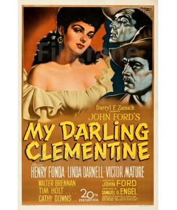 CINéMA MY DARLING CLEMENTINE Rbcu-POSTER/REPRODUCTION d1 AFFICHE VINTAGE chez Cornerstreet bien 