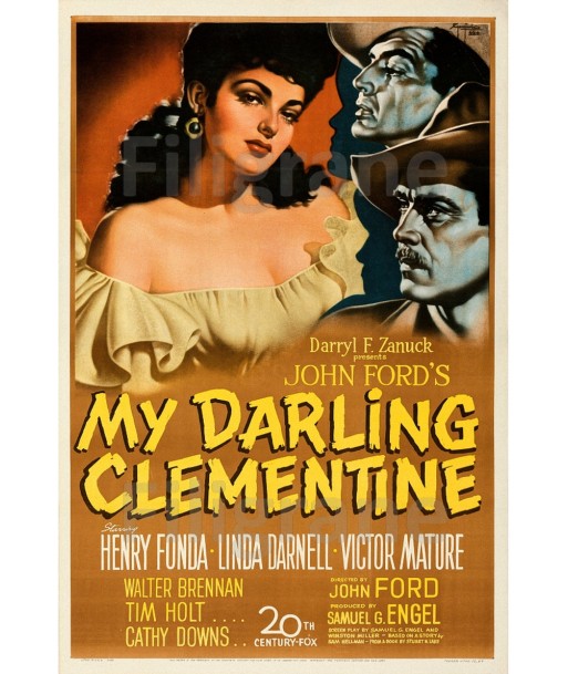 CINéMA MY DARLING CLEMENTINE Rbcu-POSTER/REPRODUCTION d1 AFFICHE VINTAGE chez Cornerstreet bien 