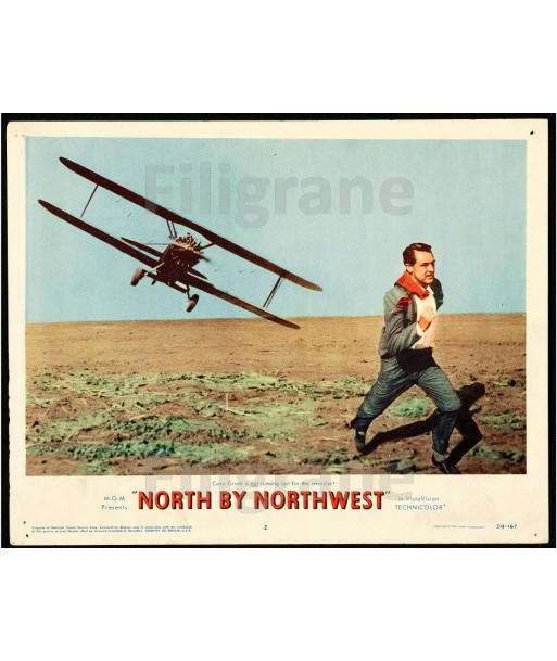 CINéMA NORTH by NORTHWEST Rmyi-POSTER/REPRODUCTION d1 AFFICHE VINTAGE JUSQU'A -70%! 