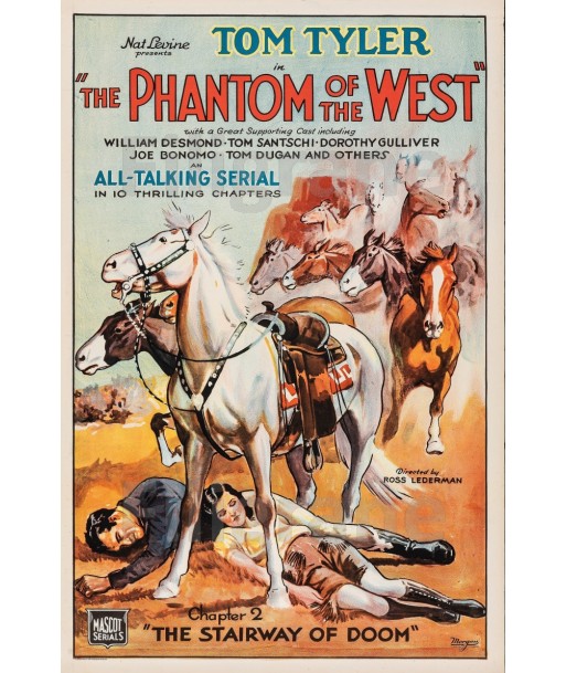 CINéMA PHANTOM of the WEST Rfwi-POSTER/REPRODUCTION d1 AFFICHE VINTAGE vous aussi creer 