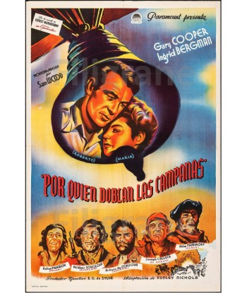 CINéMA POR QUIEN DOBLAN CAMPANAS Rhqx-POSTER/REPRODUCTION d1 AFFICHE VINTAGE votre