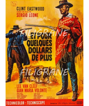 CINéMA POUR QUELQUES DOLLARS PLUS Rgrh-POSTER/REPRODUCTION d1 AFFICHE VINTAGE JUSQU'A -70%! 